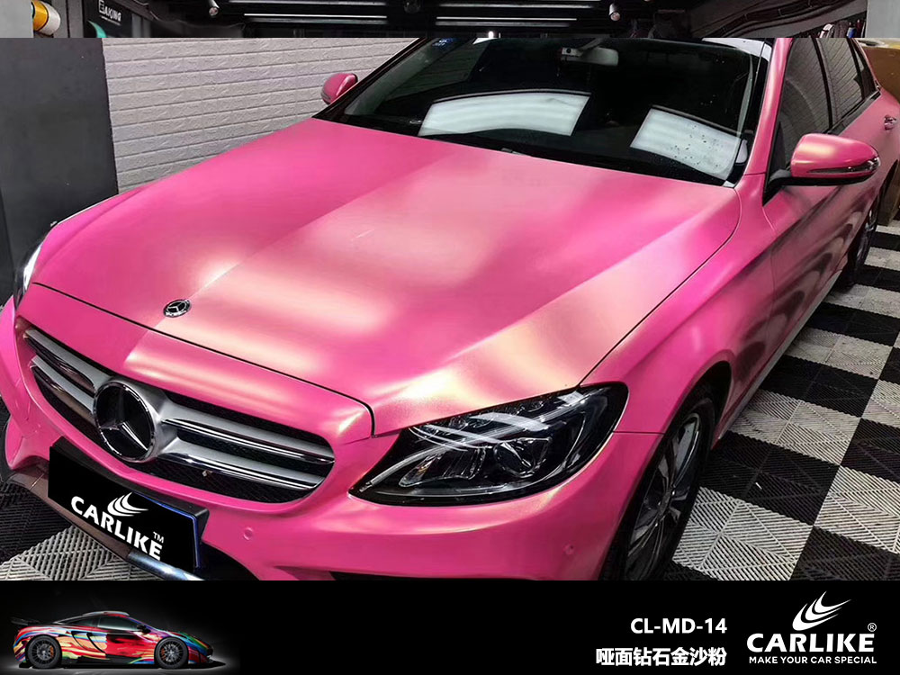 CARLIKE卡莱克™CL-MD-14奔驰哑面钻石金沙粉全车贴膜