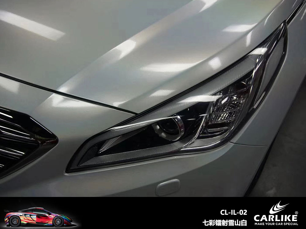 CARLIKE卡莱克™CL-IL-02现代七彩镭射雪山白全车贴膜