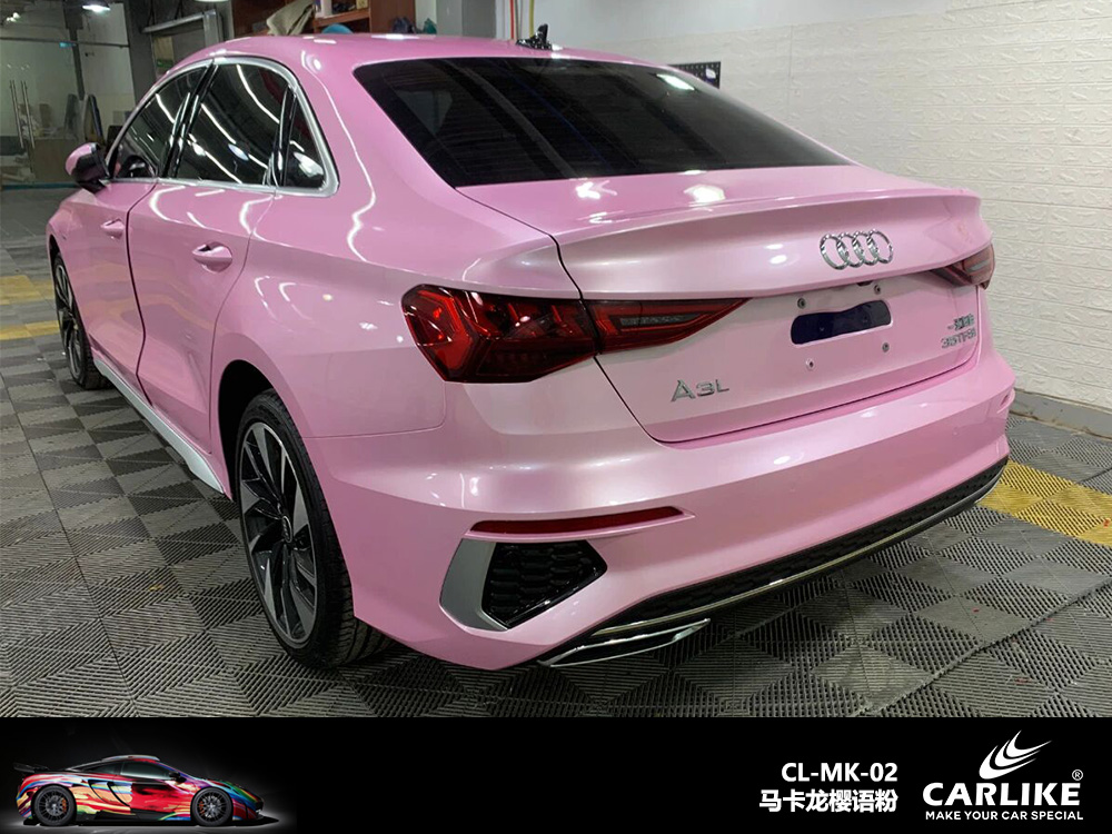 CARLIKE卡莱克™CL-MK-02奔驰马卡龙樱语粉汽车改色