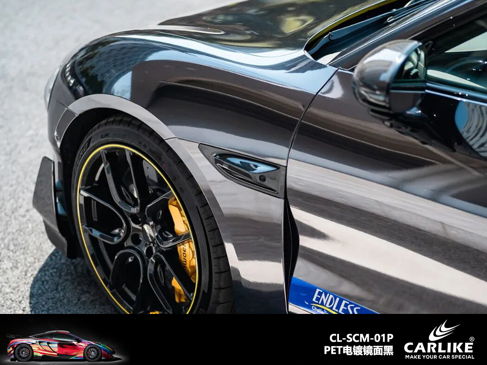 CARLIKE卡莱克™CL-SCM-01P特斯拉PET电镀镜面黑车身改色