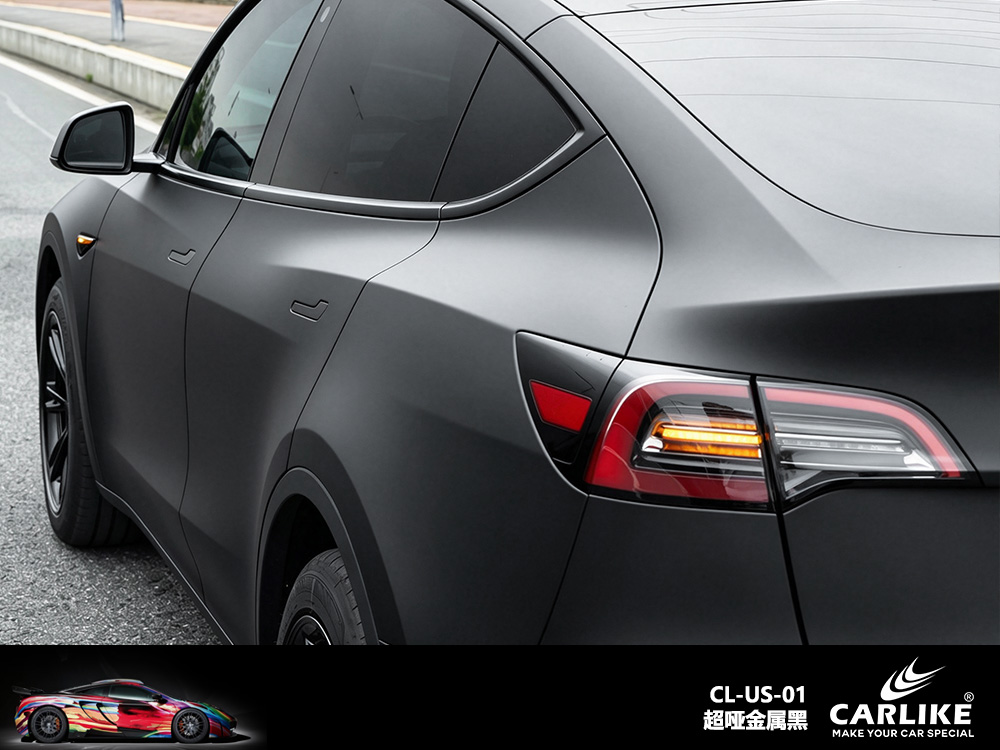 CARLIKE卡莱克™CL-US-01特斯拉超哑金属黑车身改色