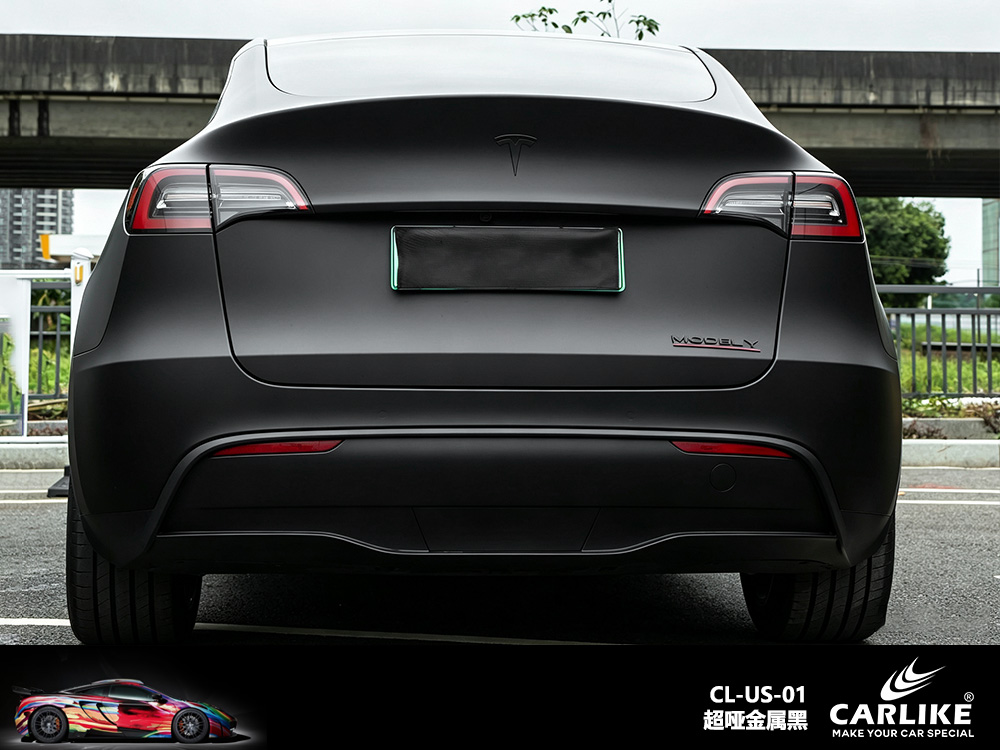 CARLIKE卡莱克™CL-US-01特斯拉超哑金属黑车身改色