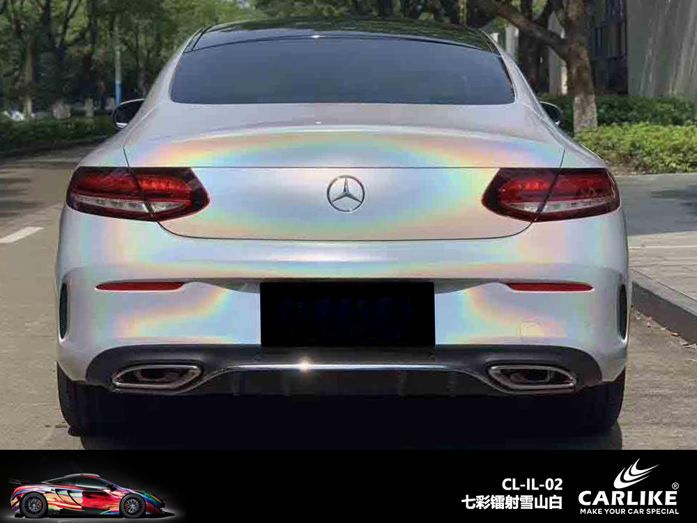 CARLIKE卡莱克™CL-IL-02奔驰七彩镭射雪山白车身改色