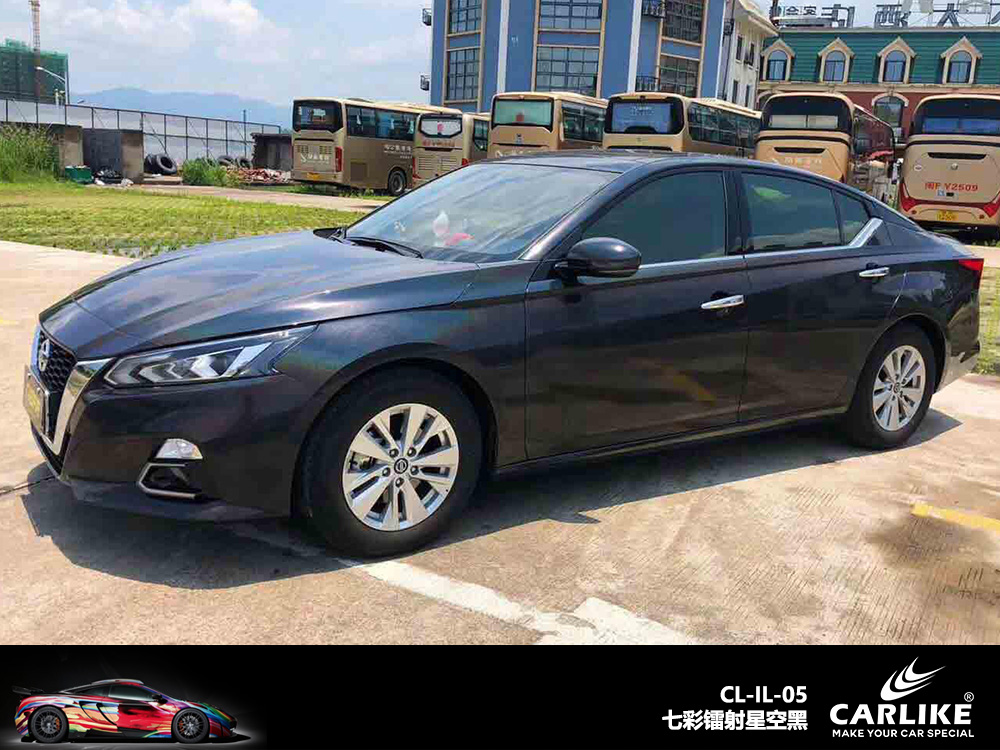 CARLIKE卡莱克™CL-IL-05日产七彩镭射星空黑车身改色