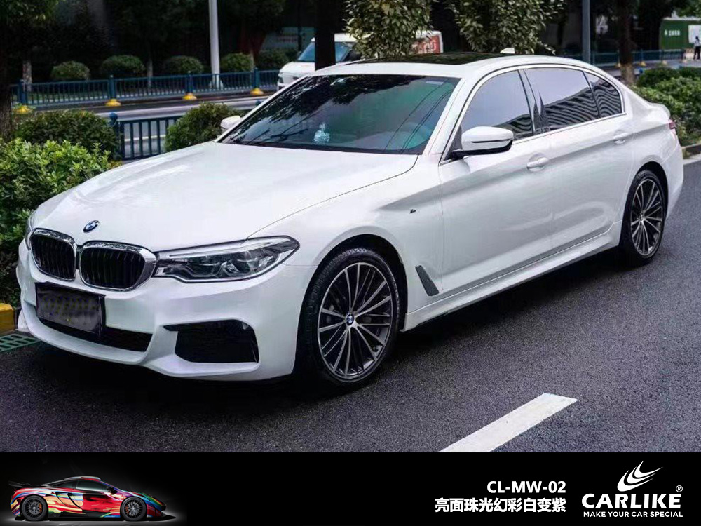 CARLIKE卡莱克™CL-MW-01领克亮面珠光幻彩白变金车身改色