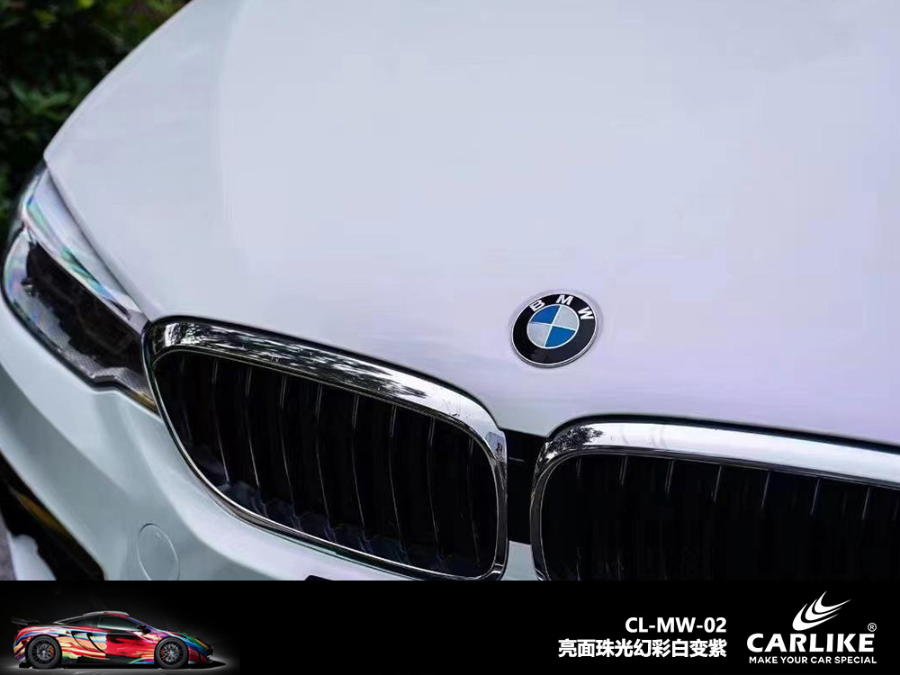CARLIKE卡莱克™CL-MW-01领克亮面珠光幻彩白变金车身改色