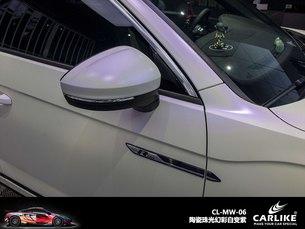 CARLIKE卡莱克™CL-MW-01领克亮面珠光幻彩白变金车身改色